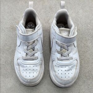 Nike White Kids Sneakers with Velcro
